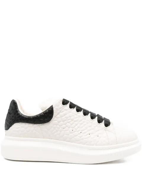 Oversized textured leather sneakers by ALEXANDER MCQUEEN
