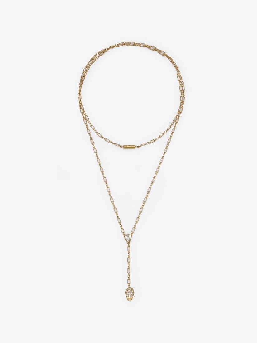 Pavé Skull Necklace by ALEXANDER MCQUEEN