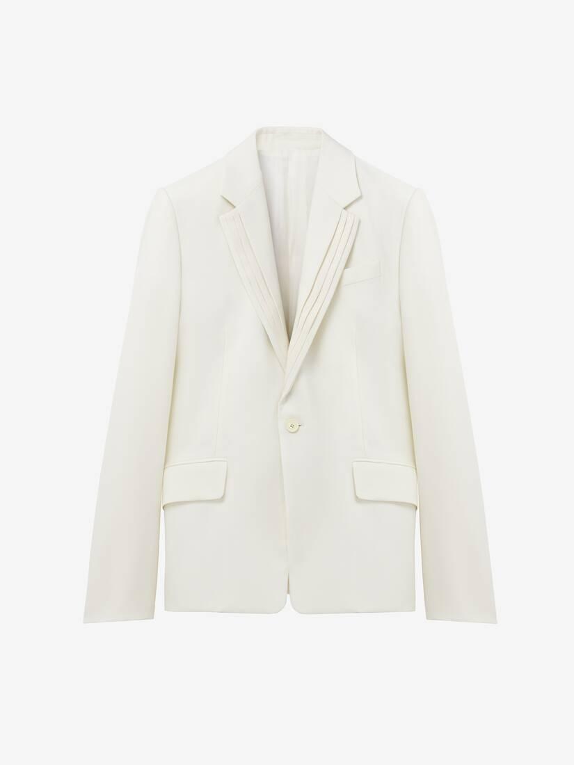 Pleated Lapel Single-breasted Jacket by ALEXANDER MCQUEEN