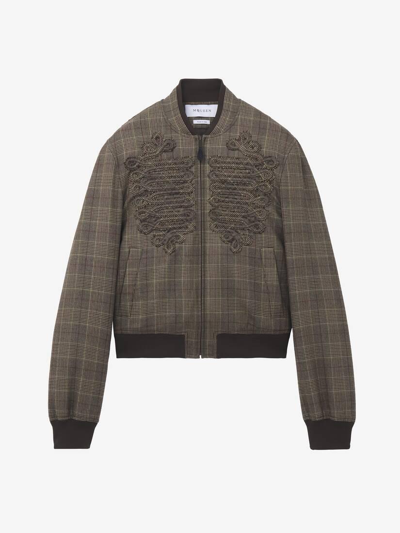 Prince Of Wales Check Bomber Jacket by ALEXANDER MCQUEEN