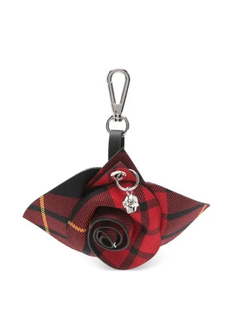 Rose tartan charm by ALEXANDER MCQUEEN