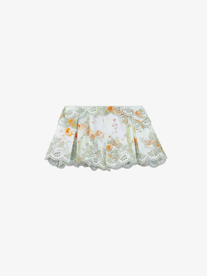 Sangallo Floral Micro Shorts by ALEXANDER MCQUEEN