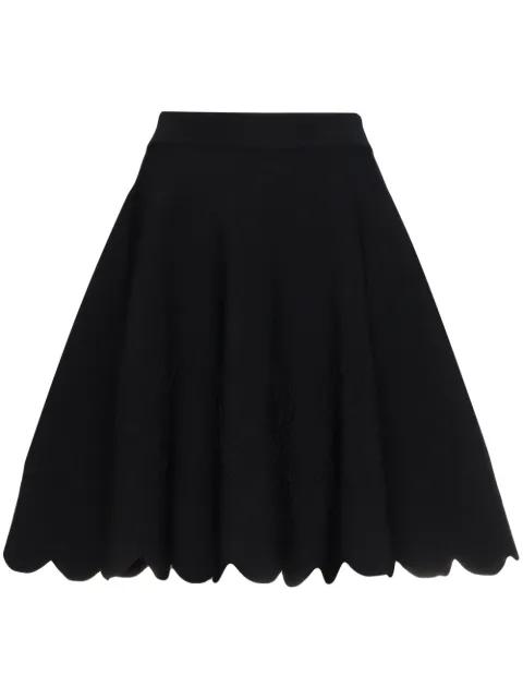 Scalloped hem mini skirt by ALEXANDER MCQUEEN
