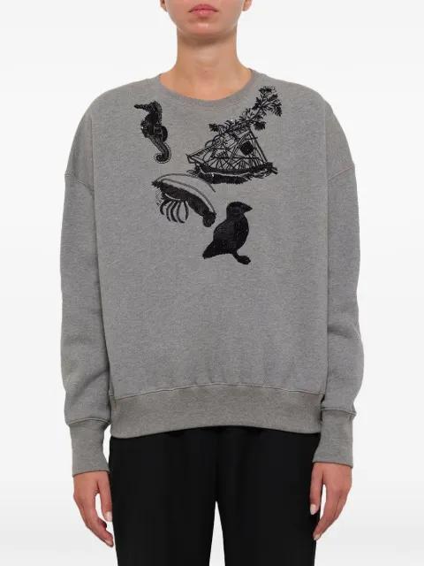 Sea Creature-embroidered sweatshirt by ALEXANDER MCQUEEN