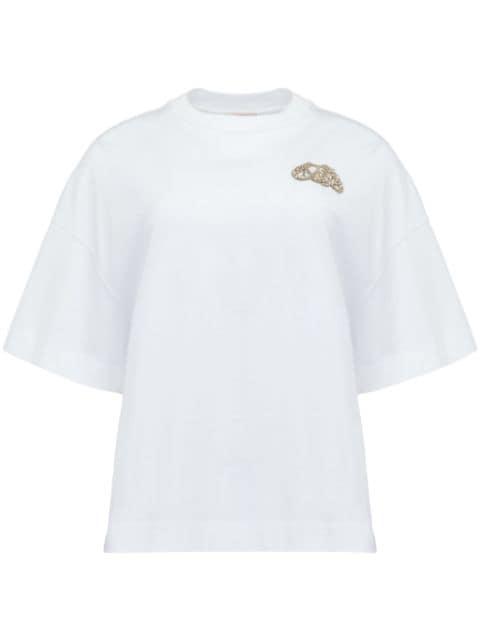Seal logo-appliqué T-shirt by ALEXANDER MCQUEEN