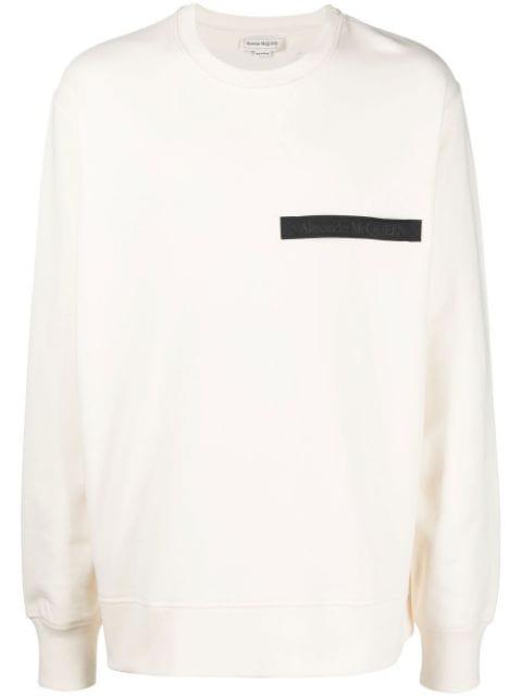Selvedge logo-tape sweatshirt by ALEXANDER MCQUEEN