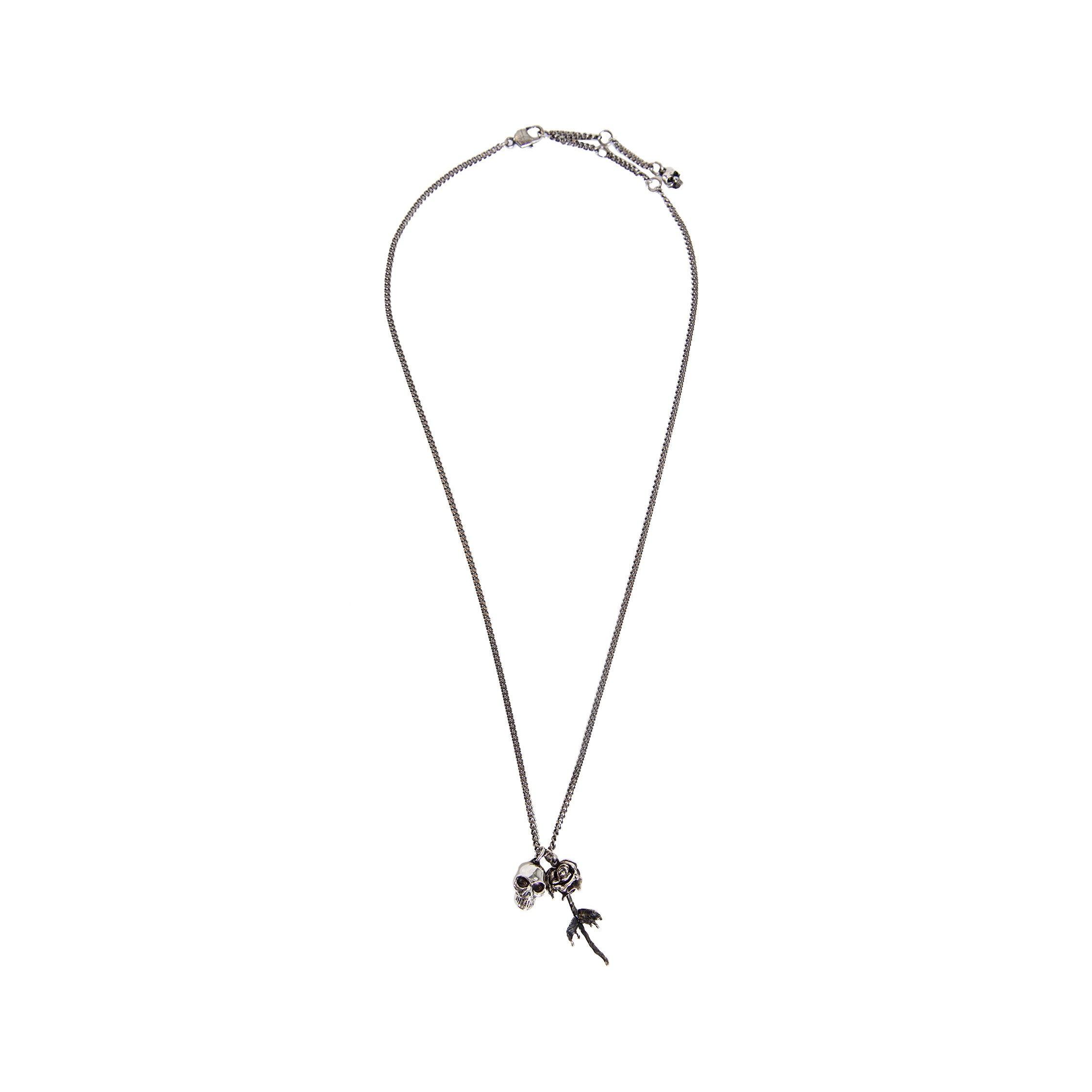 Skull and Rose Necklace by ALEXANDER MCQUEEN