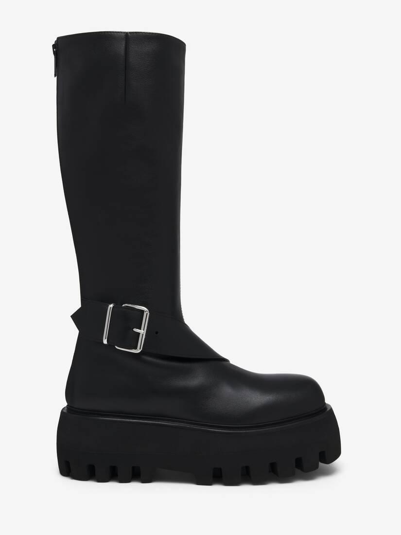 Sofa Knee-High Buckle Boot by ALEXANDER MCQUEEN