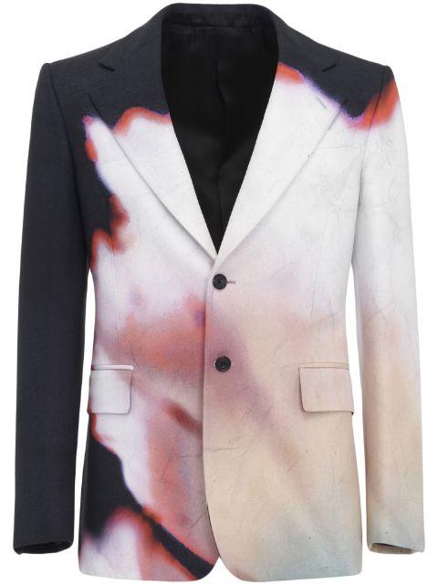 Solarised Flower single-breasted blazer by ALEXANDER MCQUEEN