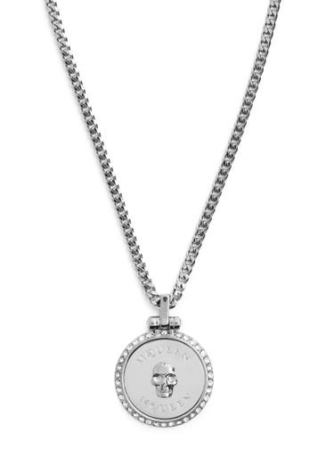 Sovereign crystal-embellished skull necklace by ALEXANDER MCQUEEN