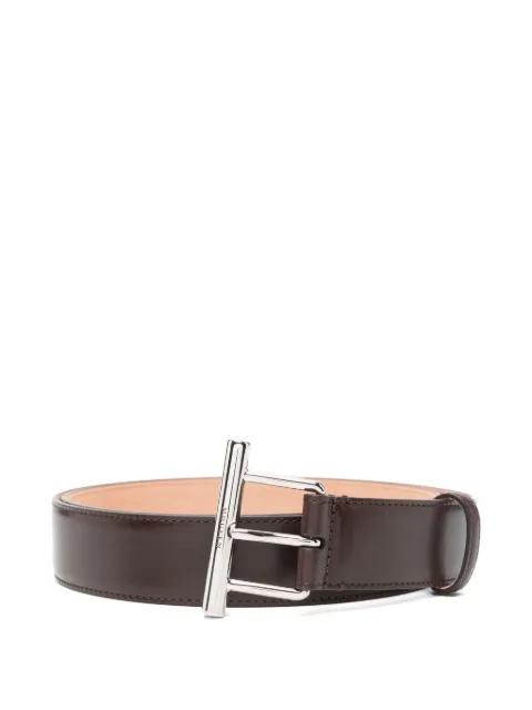 T-bar leather belt by ALEXANDER MCQUEEN