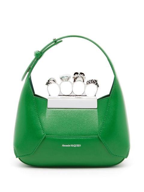 The Jewelled Hobo leather mini bag by ALEXANDER MCQUEEN