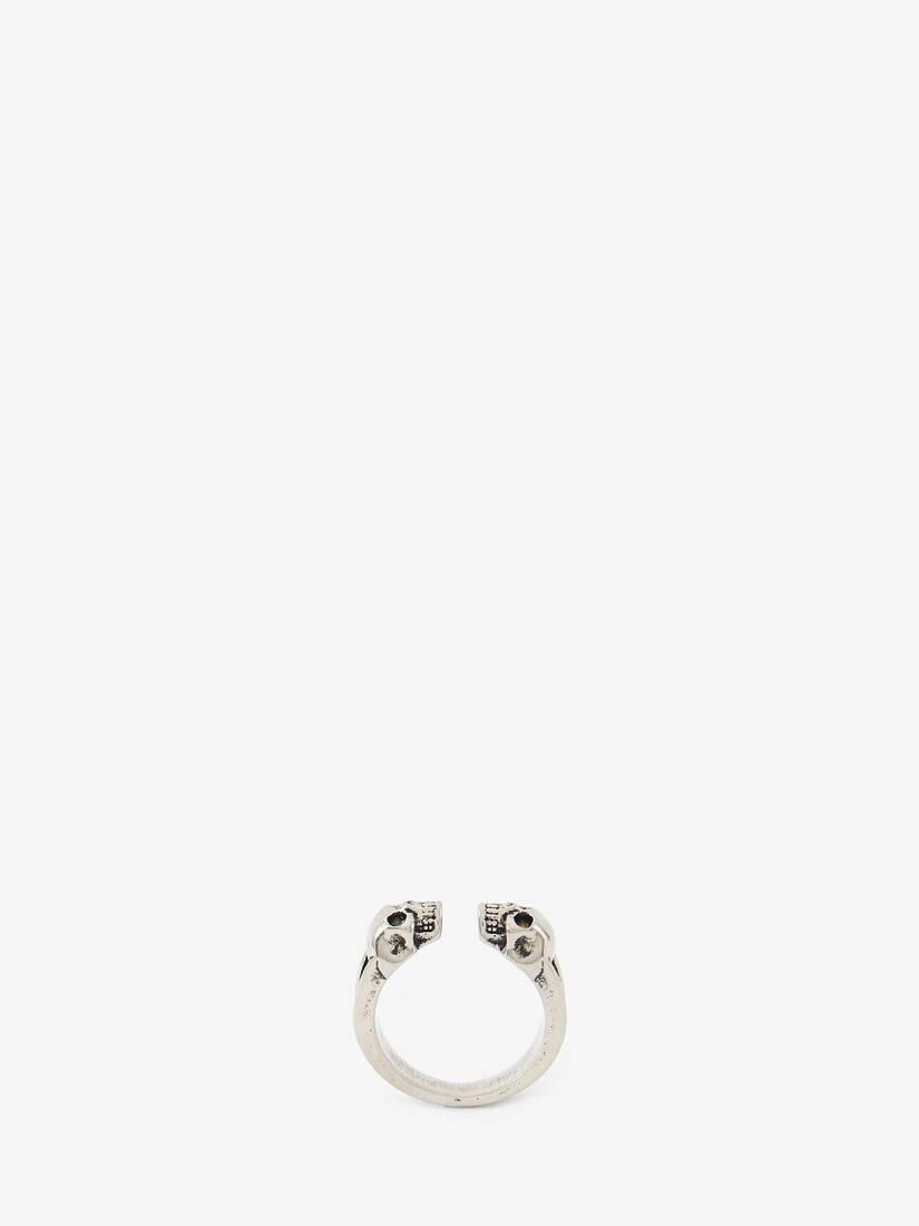 Twin Skull Ring by ALEXANDER MCQUEEN