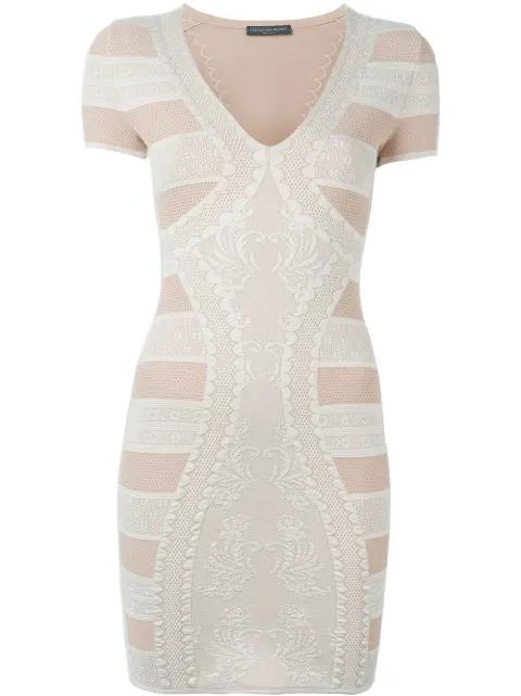 Victorian lace knit mini dress by ALEXANDER MCQUEEN