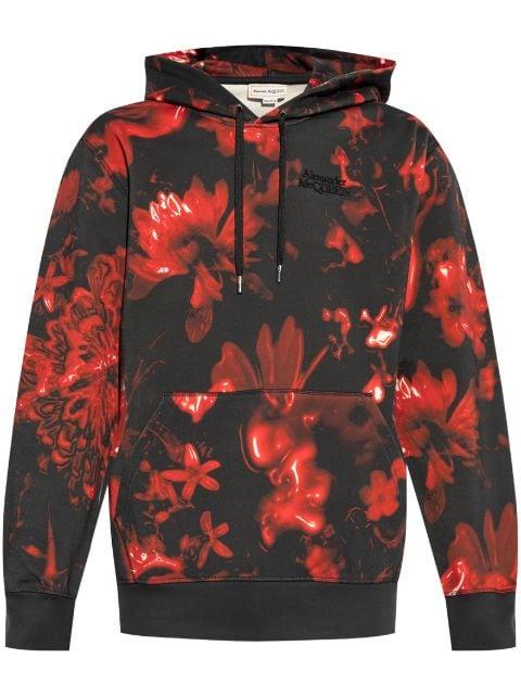 Wax Flower hoodie by ALEXANDER MCQUEEN