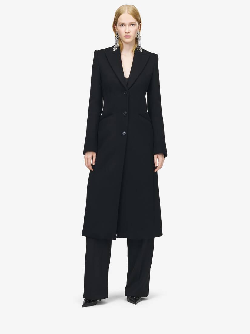 Wool Felt Single-breasted Coat by ALEXANDER MCQUEEN