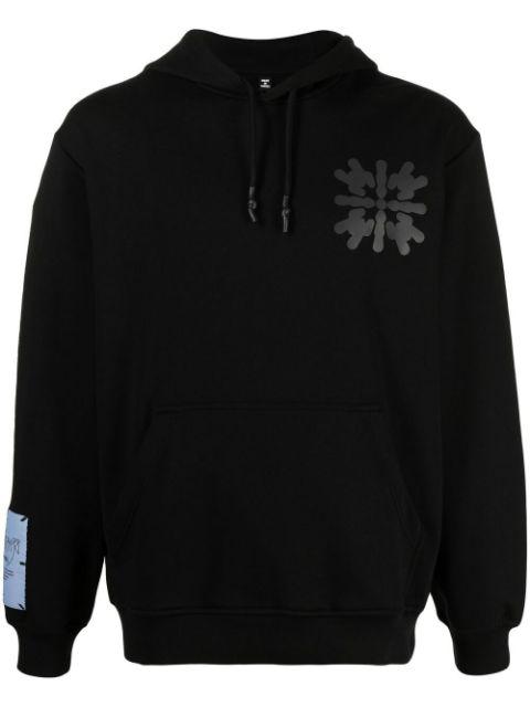 abstract-print cotton hoodie by ALEXANDER MCQUEEN