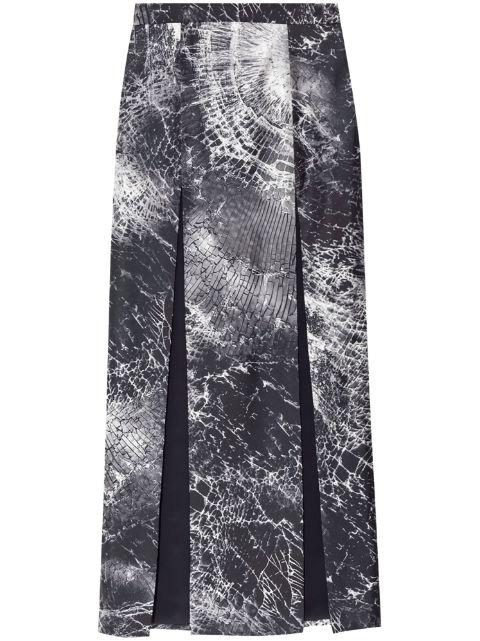 abstract-print skirt by ALEXANDER MCQUEEN