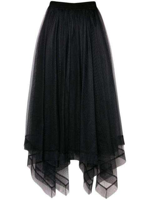 asymmetric-design tiered-skirt by ALEXANDER MCQUEEN
