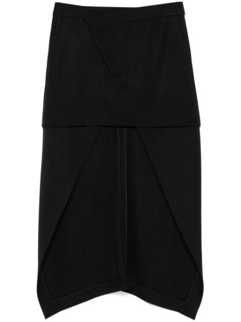 asymmetric  skirt by ALEXANDER MCQUEEN