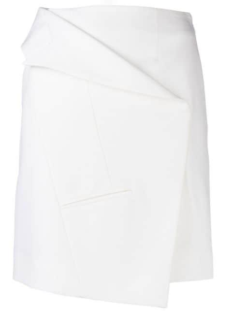 asymmetric wool miniskirt by ALEXANDER MCQUEEN