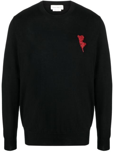 beaded wool jumper by ALEXANDER MCQUEEN