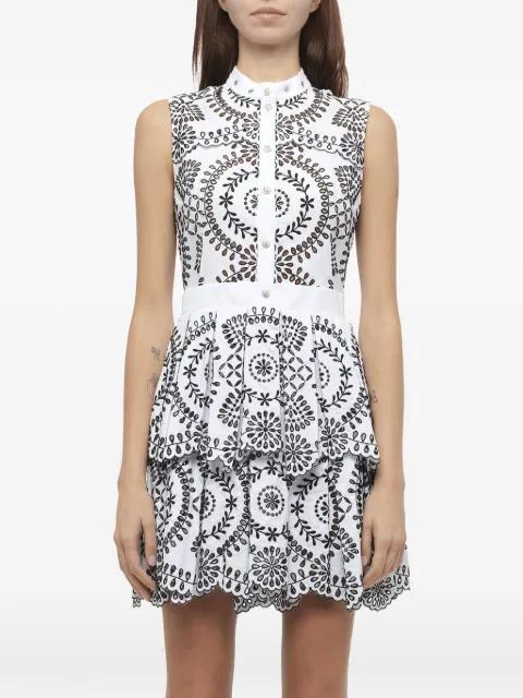 broderie anglaise poplin dress by ALEXANDER MCQUEEN