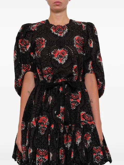 broderie-anglaise printed dress by ALEXANDER MCQUEEN