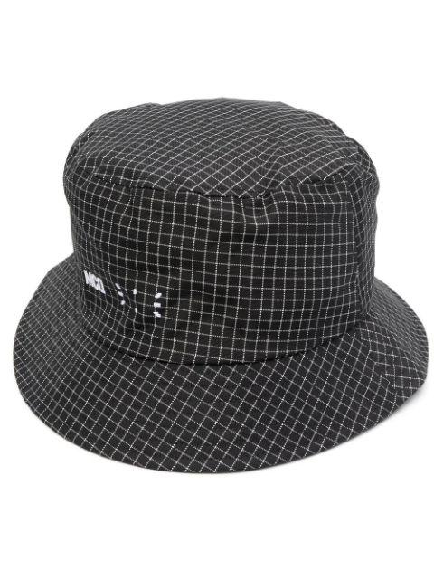 check-print bucket hat by ALEXANDER MCQUEEN