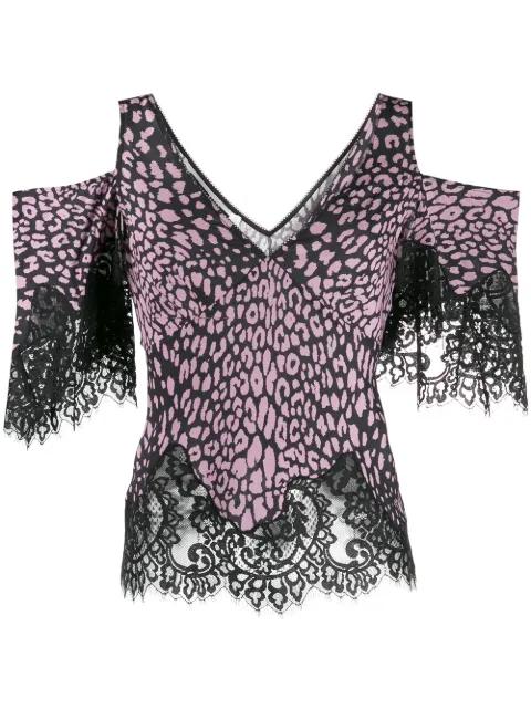 cold-shoulder printed top by ALEXANDER MCQUEEN