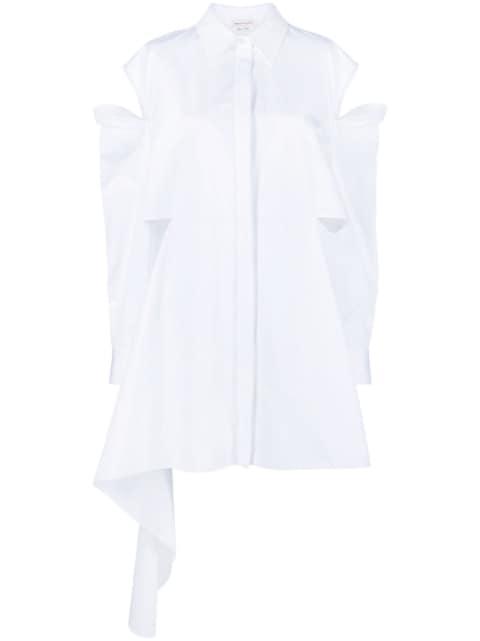 cut-out detail shirt dress by ALEXANDER MCQUEEN