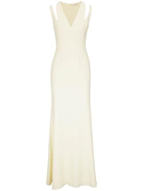 cut-out sleeveless gown by ALEXANDER MCQUEEN
