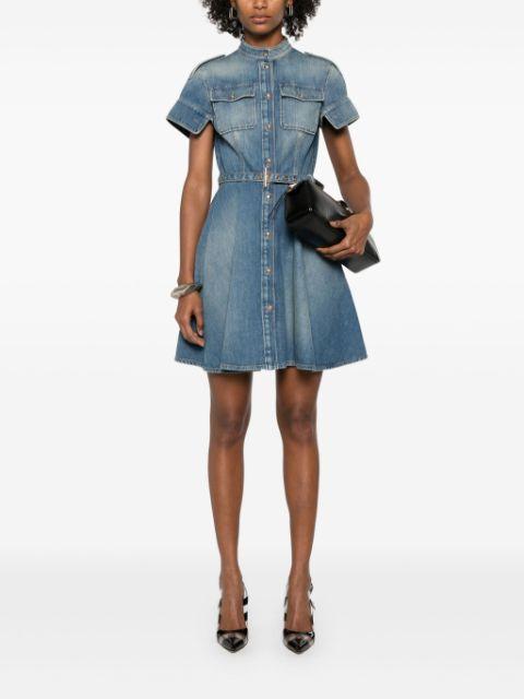 denim mini dress by ALEXANDER MCQUEEN