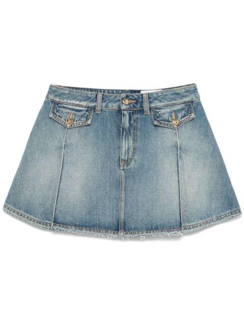 denim mini skirt by ALEXANDER MCQUEEN