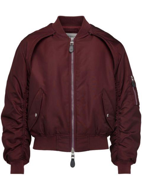 detachable-sleeve bomber jacket by ALEXANDER MCQUEEN