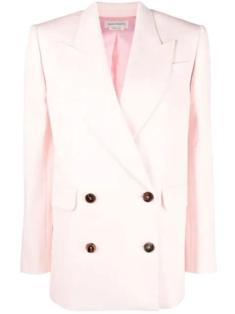 double-breasted boxy blazer by ALEXANDER MCQUEEN