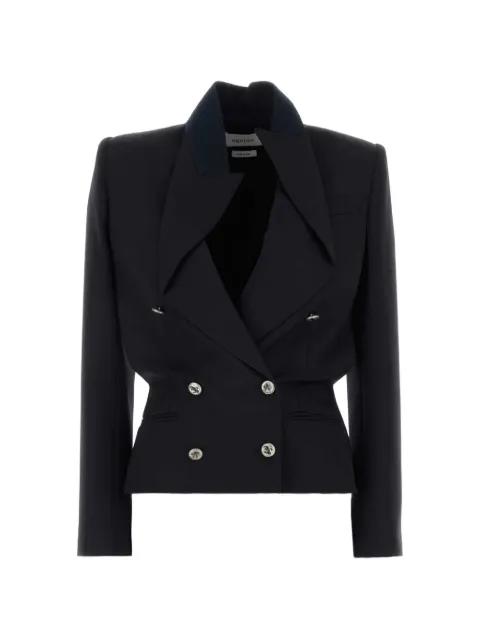 double-breasted peaked-lapel jacket by ALEXANDER MCQUEEN