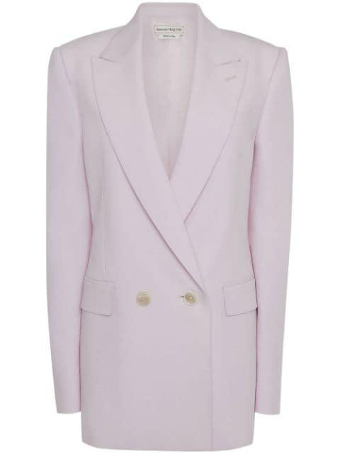 double-breasted wool blazer by ALEXANDER MCQUEEN
