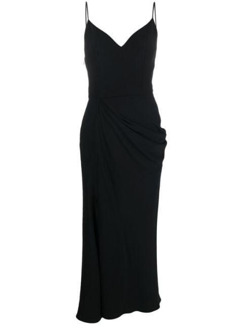 draped midi dress by ALEXANDER MCQUEEN