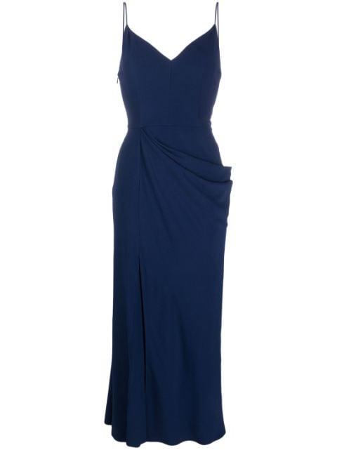 draped midi dress by ALEXANDER MCQUEEN