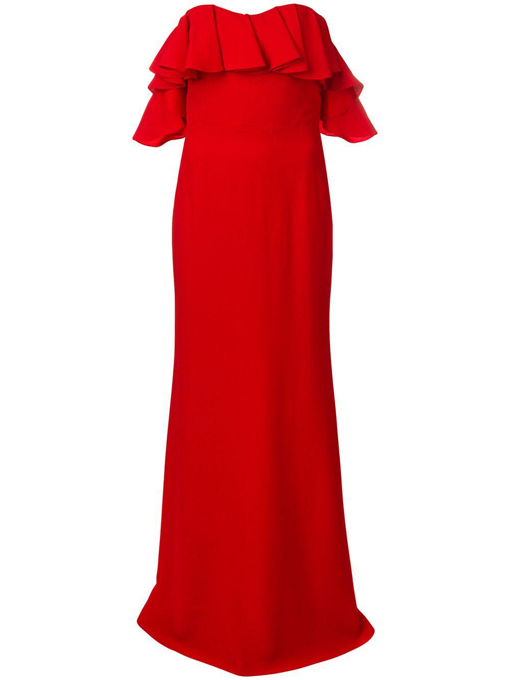 dropped sleeves evening dress by ALEXANDER MCQUEEN