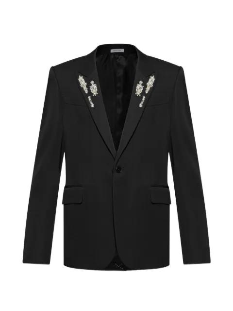 embellished-lapel blazer by ALEXANDER MCQUEEN