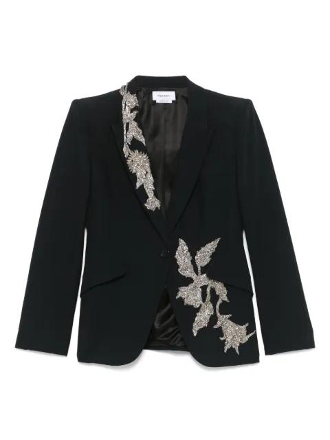 embellished padded-shoulders blazer by ALEXANDER MCQUEEN