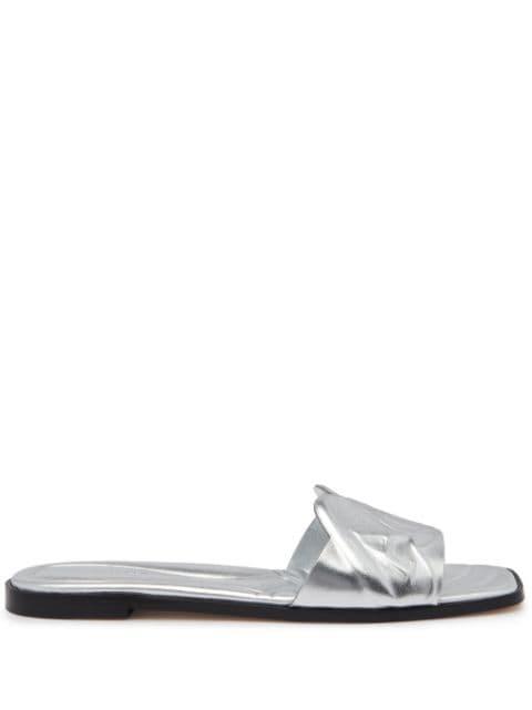 embossed-logo slides by ALEXANDER MCQUEEN