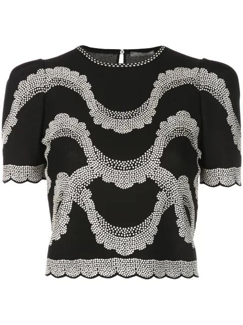 embroidered details top by ALEXANDER MCQUEEN