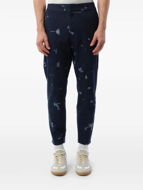 embroidered drawstring-waist trousers by ALEXANDER MCQUEEN