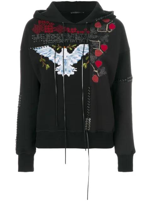 embroidered hoodie by ALEXANDER MCQUEEN