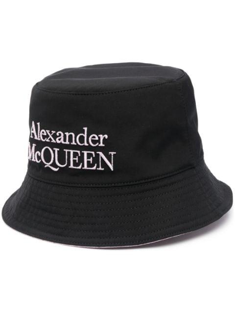 embroidered-logo bucket hat by ALEXANDER MCQUEEN