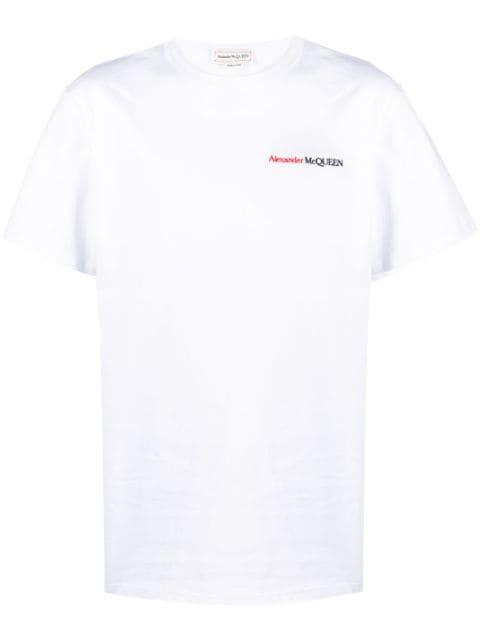 embroidered-logo cotton T-shirt by ALEXANDER MCQUEEN