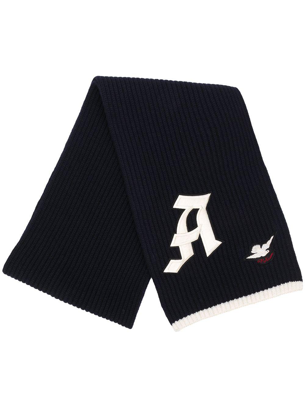 embroidered logo ribbed scarf by ALEXANDER MCQUEEN